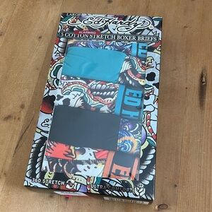 Ed Hardy Cotton Stretch Boxer Briefs LARGE